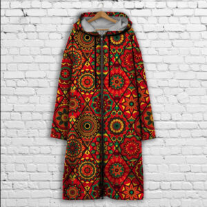 Кардиган - худі на блискавці з 3Д принтом Етно печворк ВСІ Розміри Преміум тканина