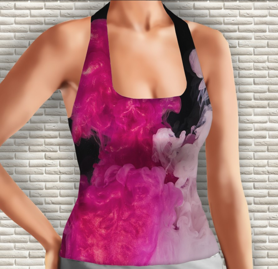 Майка 3D з принтом Рожевий дим Дорослі і Дитячі розміри ВСІ Розміри Преміум тканина