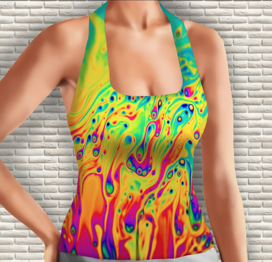 Майка 3D з принтом Веселка Дорослі і Дитячі розміри ВСІ Розміри Преміум тканина