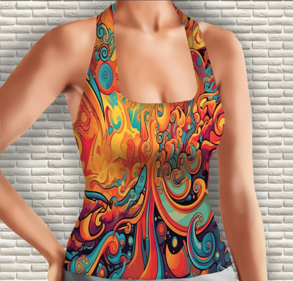 Майка 3D з принтом Абстрактний візерунок Дорослі і Дитячі розміри ВСІ Розміри Преміум тканина