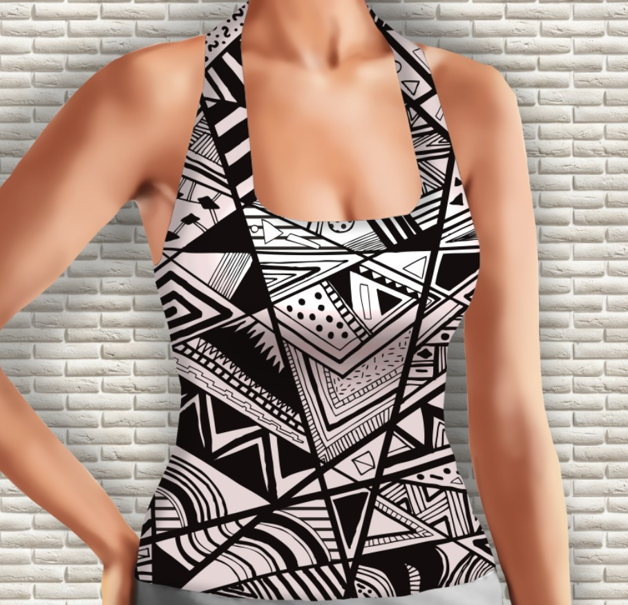 Майка 3D з принтом Абстрактний візерунок Дорослі і Дитячі розміри ВСІ Розміри Преміум тканина