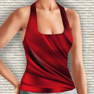 Майка 3D з принтом Червона тканина Дорослі і Дитячі розміри ВСІ Розміри Преміум тканина