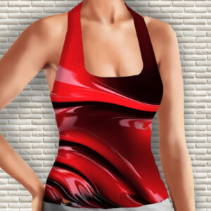 Майка 3D з принтом Червона тканина Дорослі і Дитячі розміри ВСІ Розміри Преміум тканина