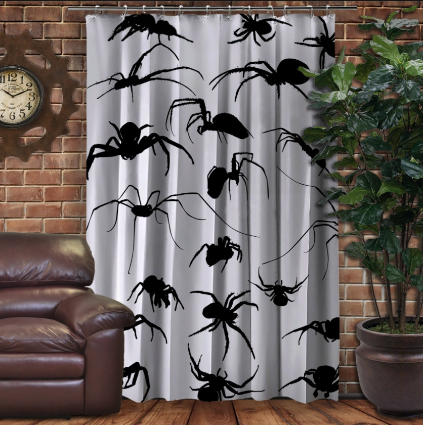 Штора Фотоштори Хелловін. Павуки