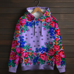 Толстівка з 3D принтом Українська хустка Дитячі і дорослі розміри. ВСІ Розміри Преміум тканина