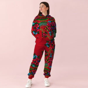 Фіолетовий спортивний костюм із принтом Хустка ВСІ Розміри Преміум тканина