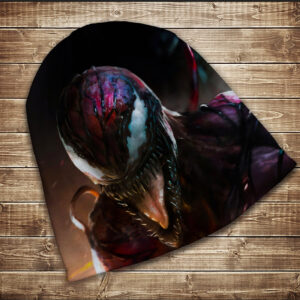 Шапка з 3D принтом на тему Веном оскал. Усі розміри та сезони ВСІ Розміри