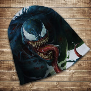 Шапка з 3D принтом на тему Веном оскал_2. Усі розміри та сезони ВСІ Розміри