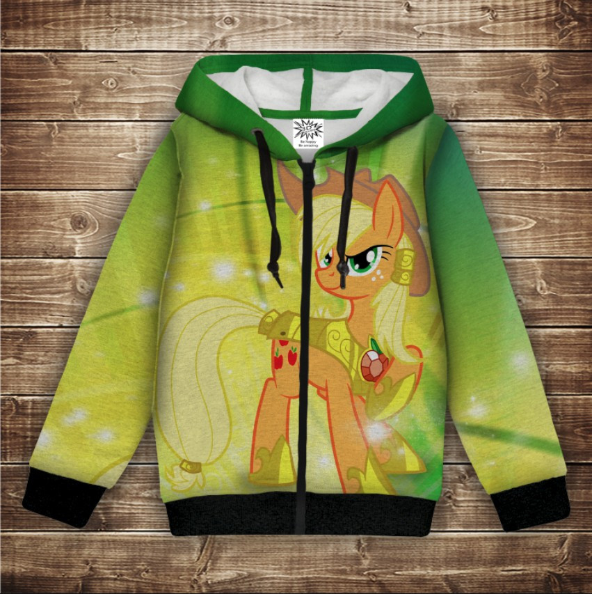 Худі теплий з 3Д принтом Понні Еплджек ВСІ Розміри Преміум тканина