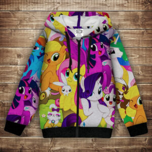 Худі теплий з 3Д принтом Поні красуні ВСІ Розміри Преміум тканина