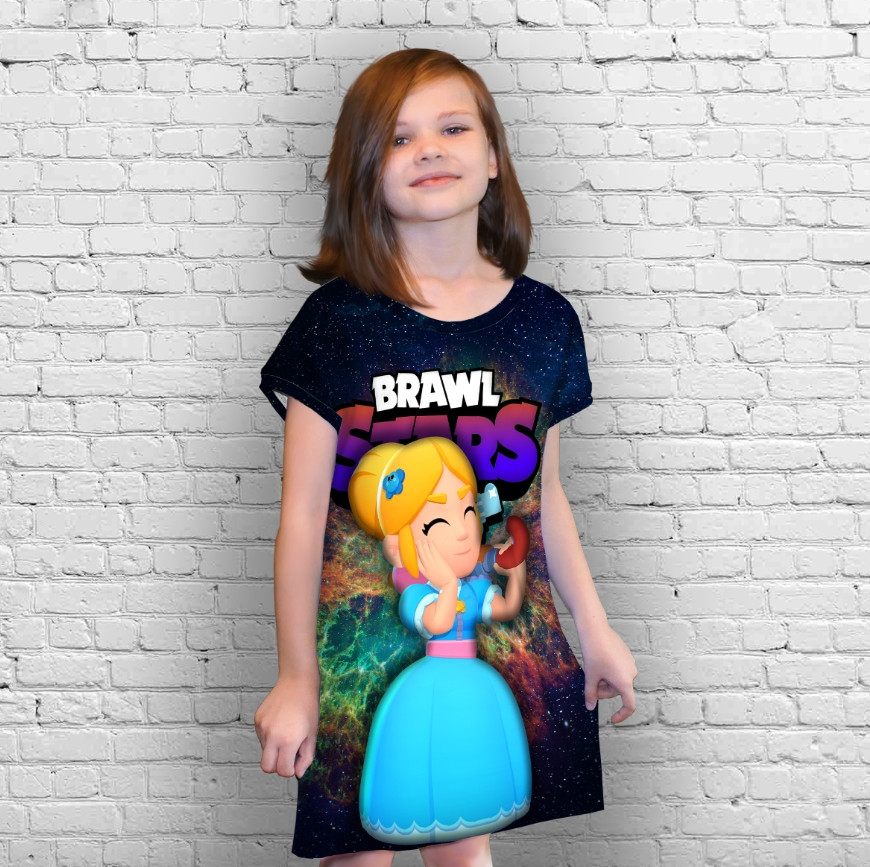 Плаття-туніка 3D Бравл Старс Пайпер серія Космос ВСІ Розміри Преміум тканина