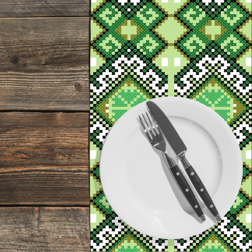 Раннер (доріжка на стіл) з принтом Вишиванка