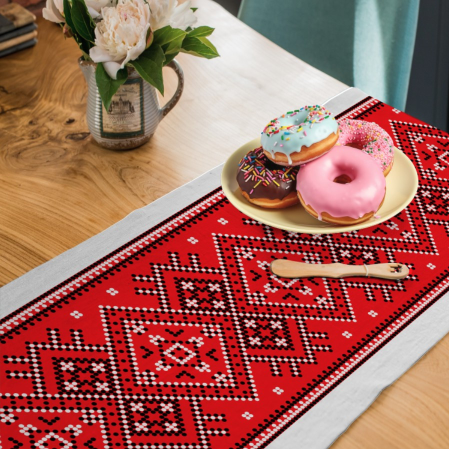 Раннер (доріжка на стіл) з принтом Вишиванка