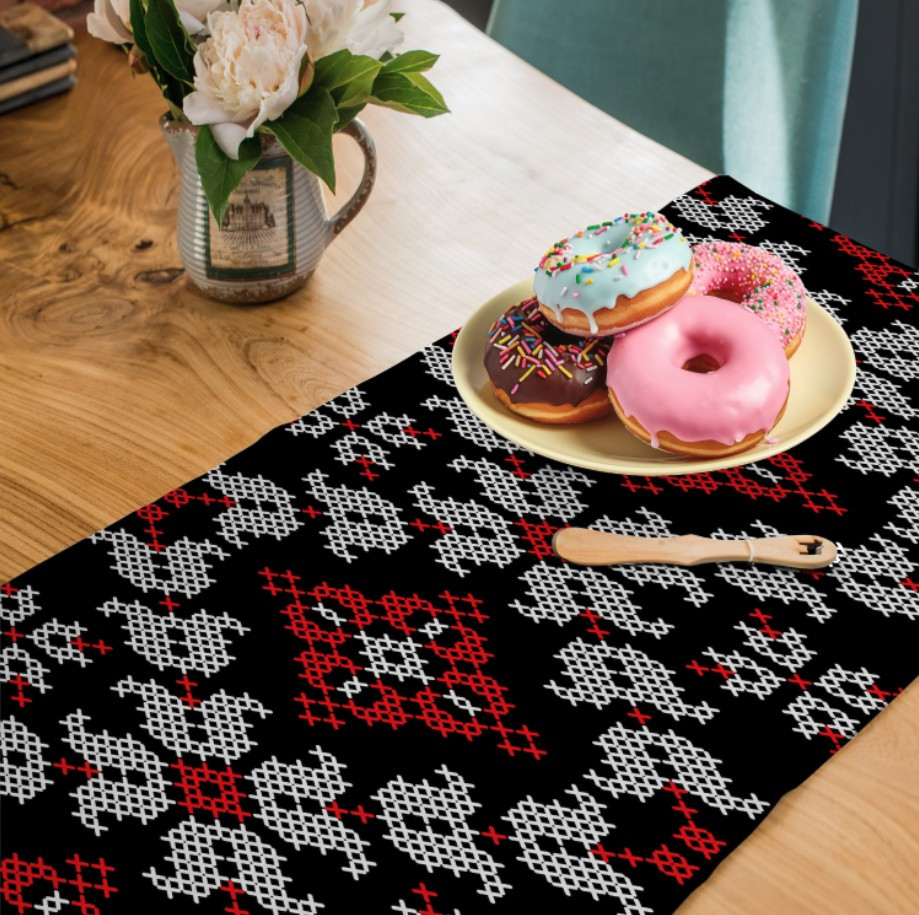 Раннер (доріжка на стіл) з принтом Вишиванка