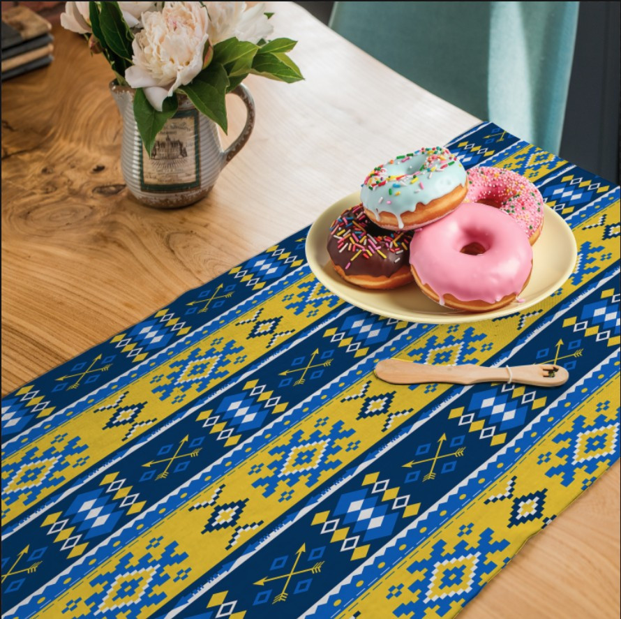 Раннер (доріжка на стіл) з принтом Вишиванка