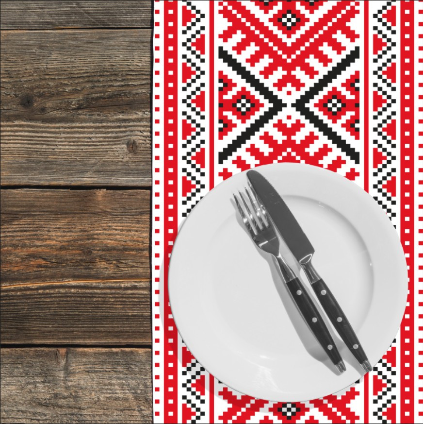 Раннер (доріжка на стіл) з принтом Вишиванка