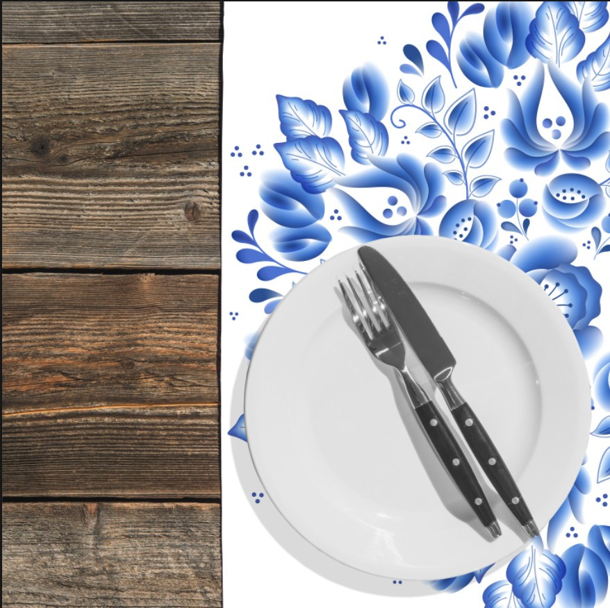 Раннер (доріжка на стіл) з принтом Вишиванка