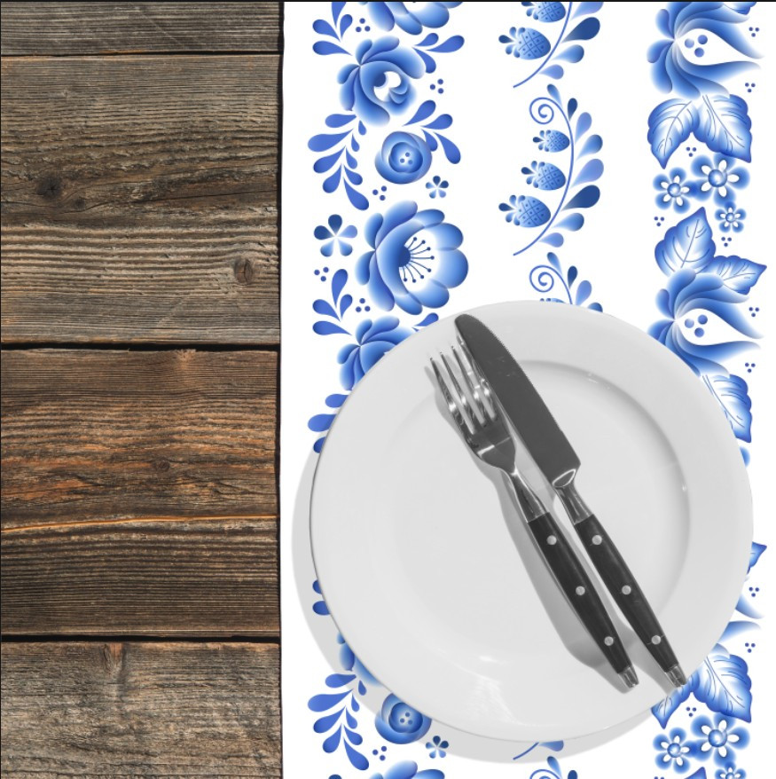 Раннер (доріжка на стіл) з принтом Вишиванка