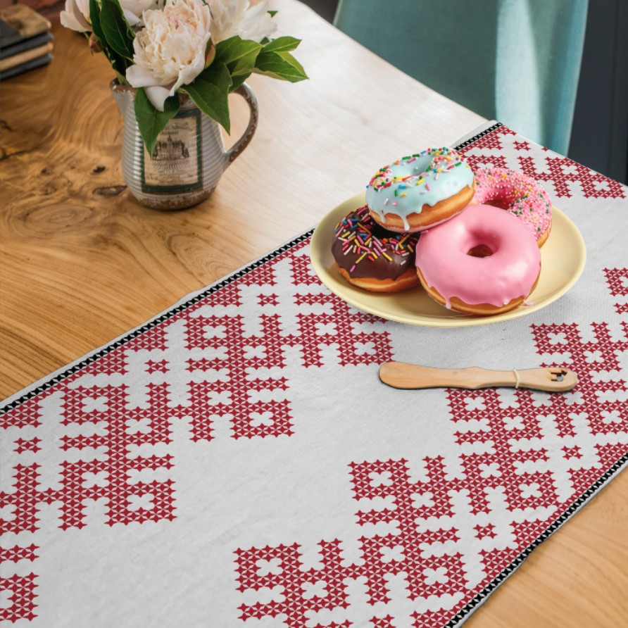 Раннер (доріжка на стіл) з принтом Вишиванка