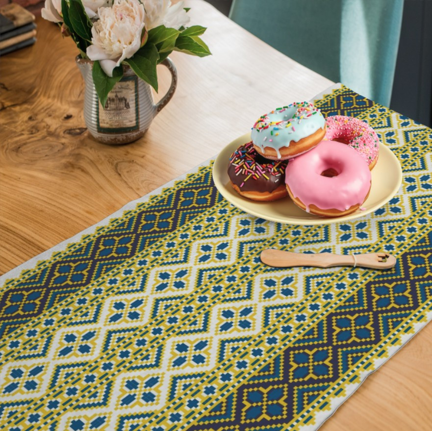 Раннер (доріжка на стіл) з принтом Вишиванка