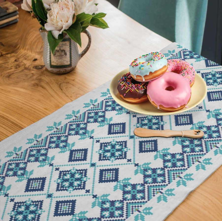 Раннер (доріжка на стіл) з принтом Вишиванка