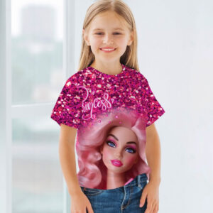 Футболка з 3D принтом на тему Принцеса Барбі ВСІ Розміри Преміум тканина