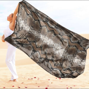 Парео-хустка-палантин 10в1 з принтом Шкіра пітона ВСІ Розміри