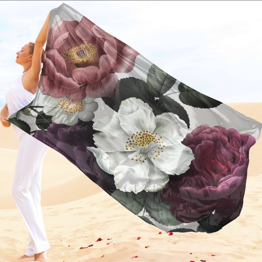 Парео-хустка-палантин 10в1 з принтом Квітковий принт ВСІ Розміри