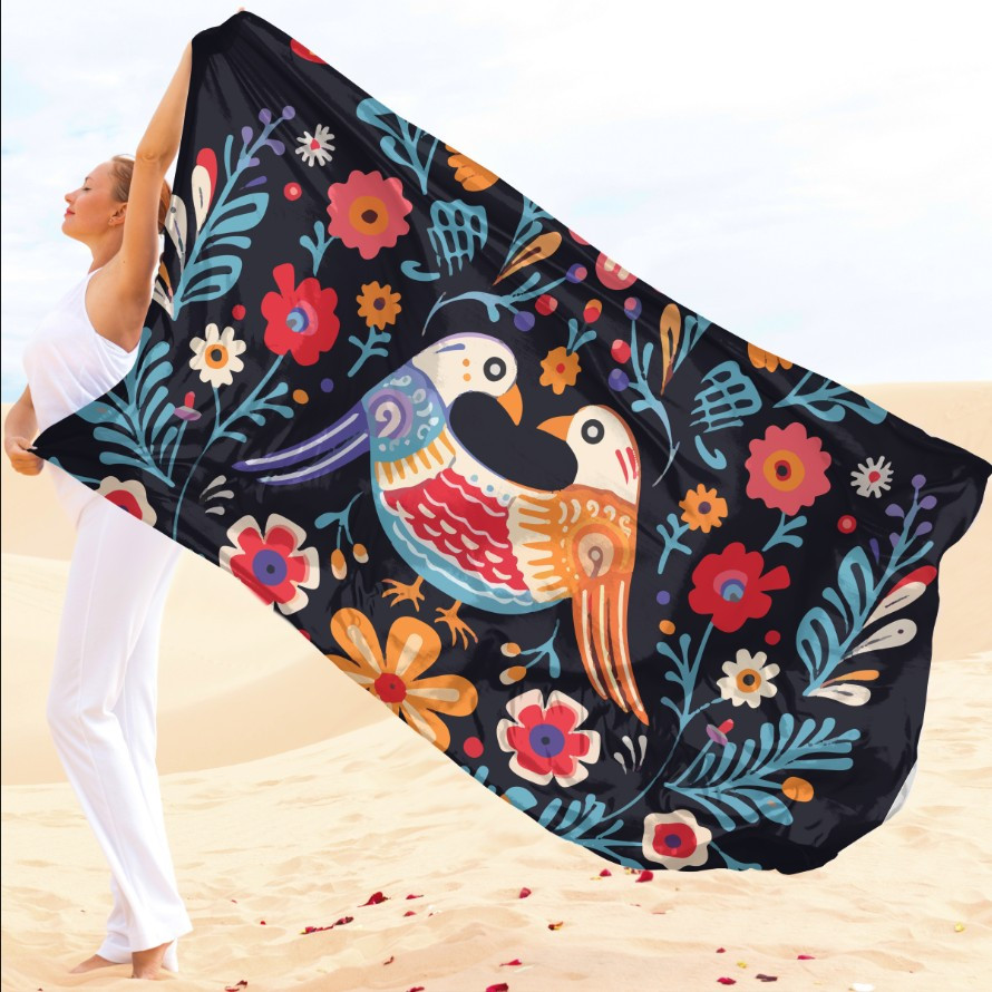 Парео-хустка-палантин 10в1 з принтом Етнічний орнамент ВСІ Розміри