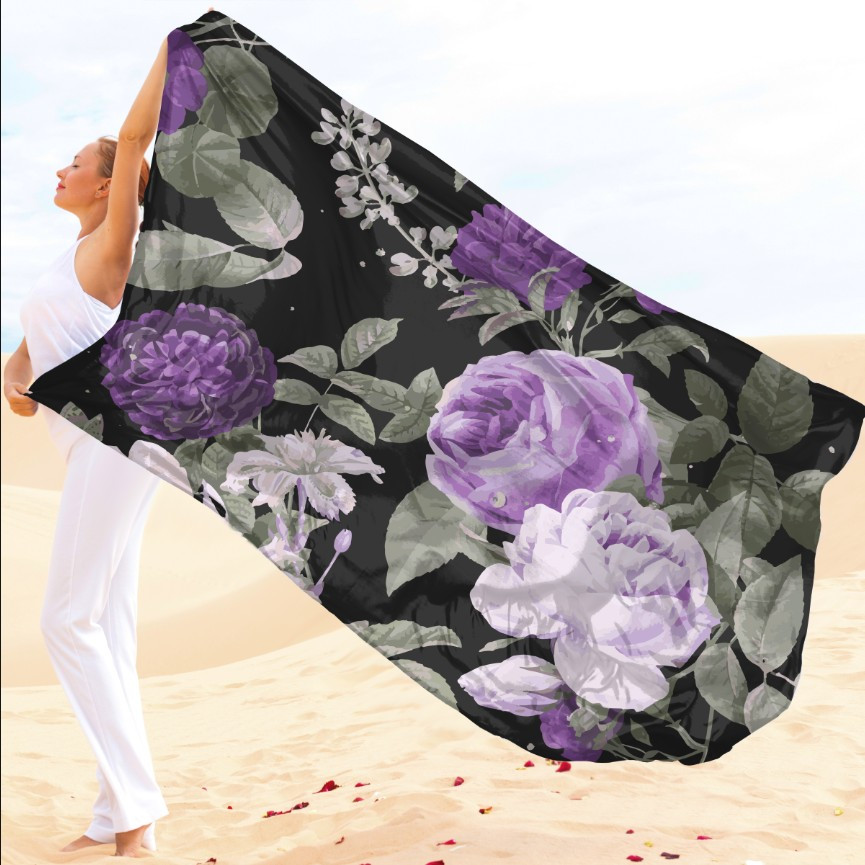 Парео-хустка-палантин 10в1 з принтом Квітковий принт ВСІ Розміри