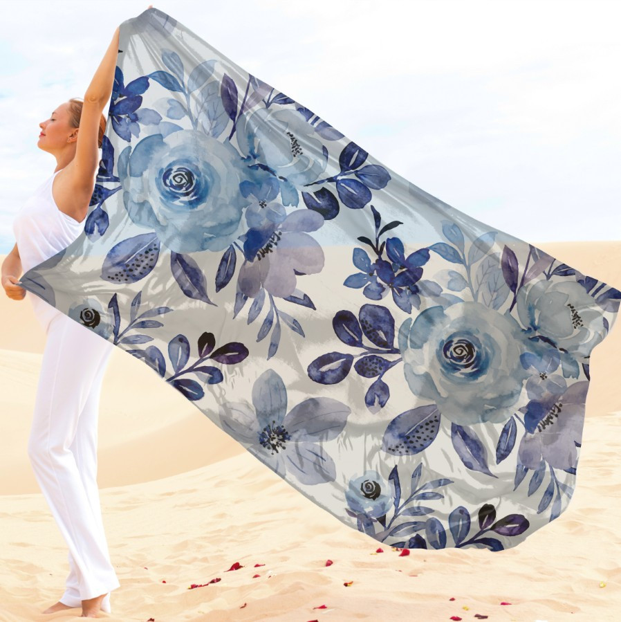 Парео-хустка-палантин 10в1 з принтом Квітковий принт ВСІ Розміри