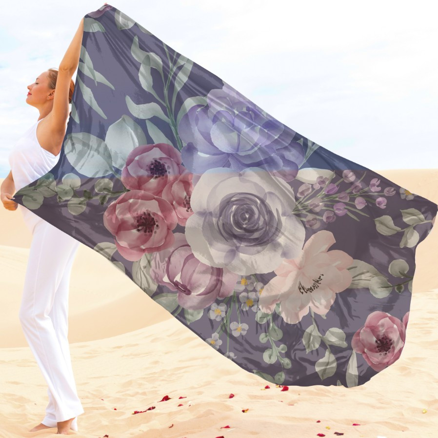 Парео-хустка-палантин 10в1 з принтом Квітковий принт ВСІ Розміри