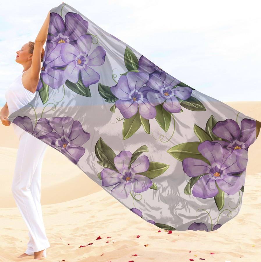 Парео-хустка-палантин 10в1 з принтом Квітковий принт ВСІ Розміри