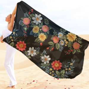 Парео-хустка-палантин 10в1 з принтом Квітковий принт ВСІ Розміри