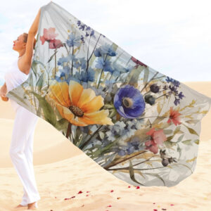 Парео-хустка-палантин 10в1 з принтом Квітковий принт ВСІ Розміри