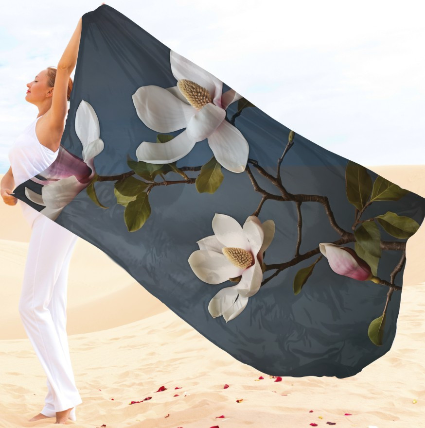 Парео-хустка-палантин 10в1 з принтом Квітковий принт ВСІ Розміри