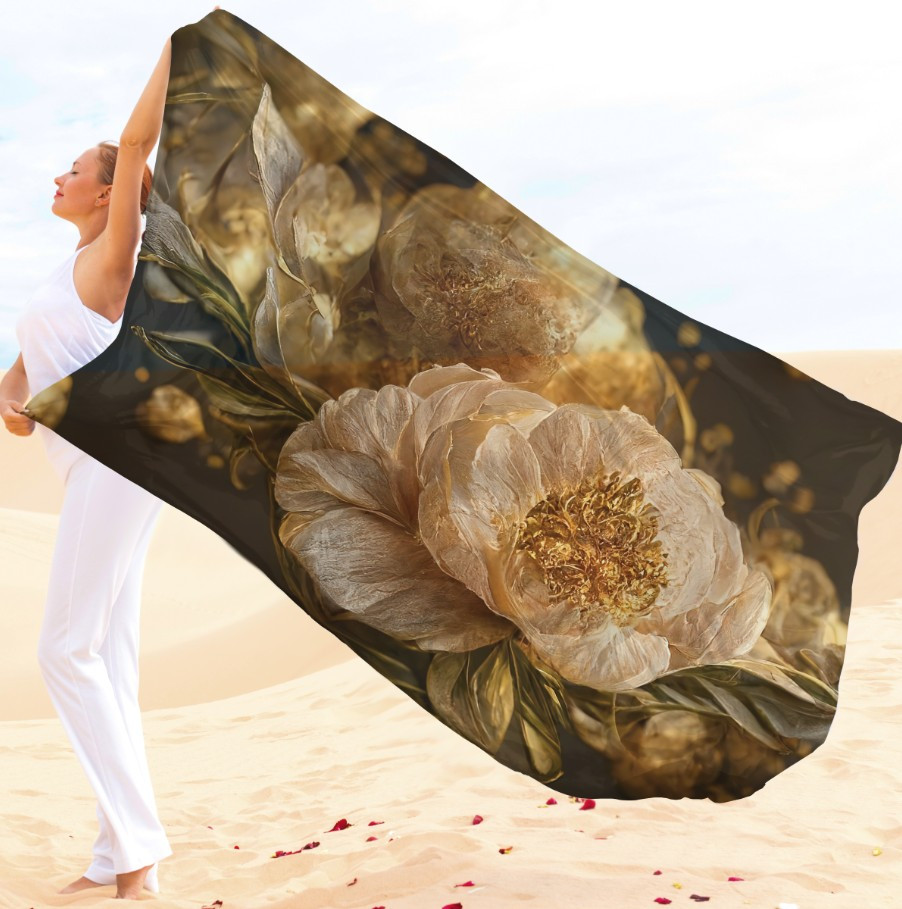 Парео-хустка-палантин 10в1 з принтом Квітковий принт ВСІ Розміри