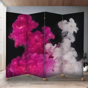 Декоративний екран (ширма) з принтом Кольоровий дим