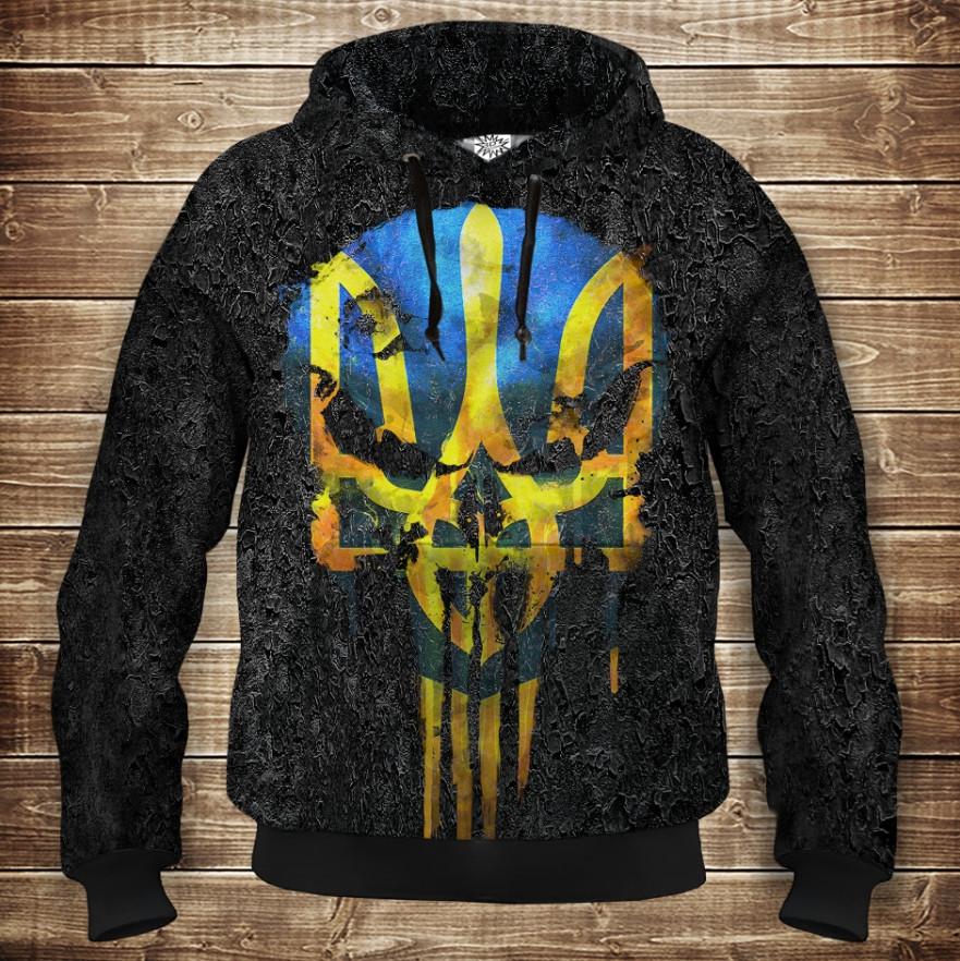 Толстовка унісекс з 3D принтом на тему: Воїн. Патріот України ВСІ Розміри Преміум тканина