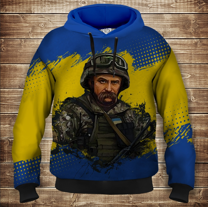 Толстовка унісекс з 3D принтом на тему: Україна ВСІ Розміри Преміум тканина