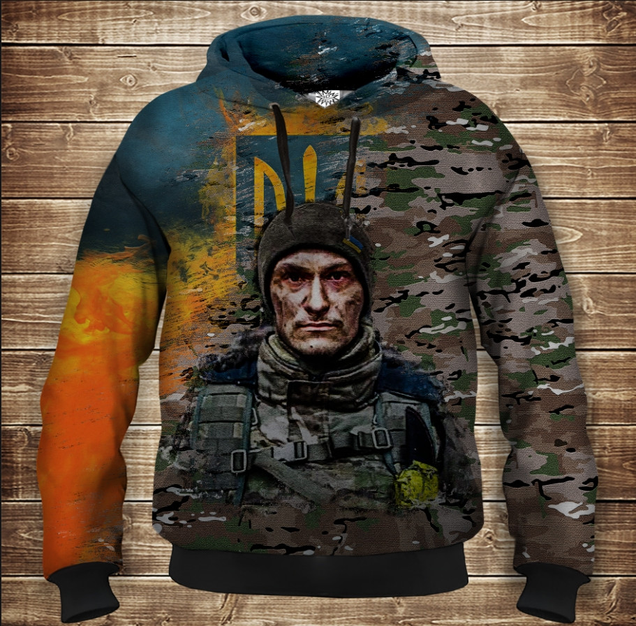 Толстовка унісекс з 3D принтом на тему: Україна ВСІ Розміри Преміум тканина