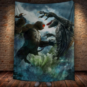 Плед з 3D принтом - Конг проти Ящера 150х200 см.