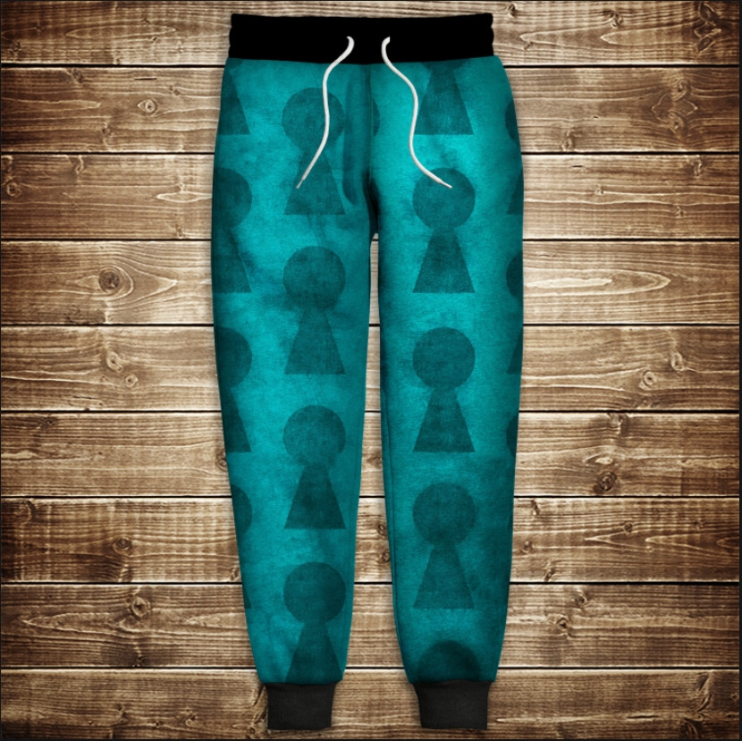 Штани з 3D принтом:Замок. Аліса в Задзеркаллі ВСІ Розміри Преміум тканина