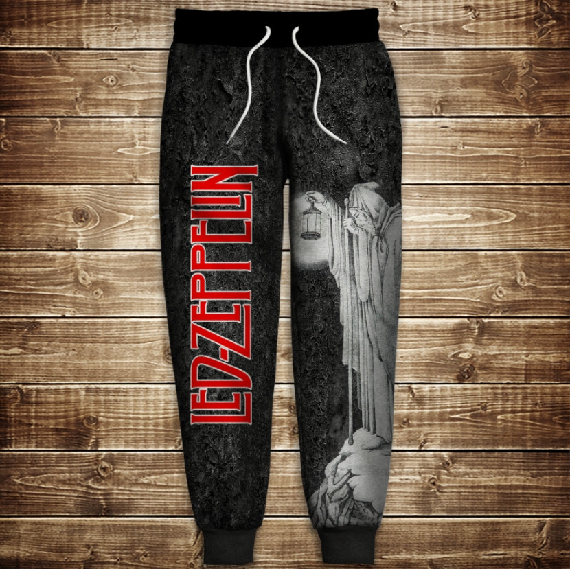 Штани з 3D принтом: Led Zeppelin ВСІ Розміри Преміум тканина