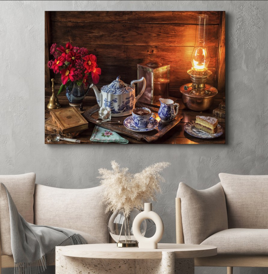 Картина полотно з 3Д принтом Затишний вечір