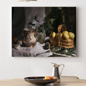 Картина з натюрмортом - Кошик з яблуками