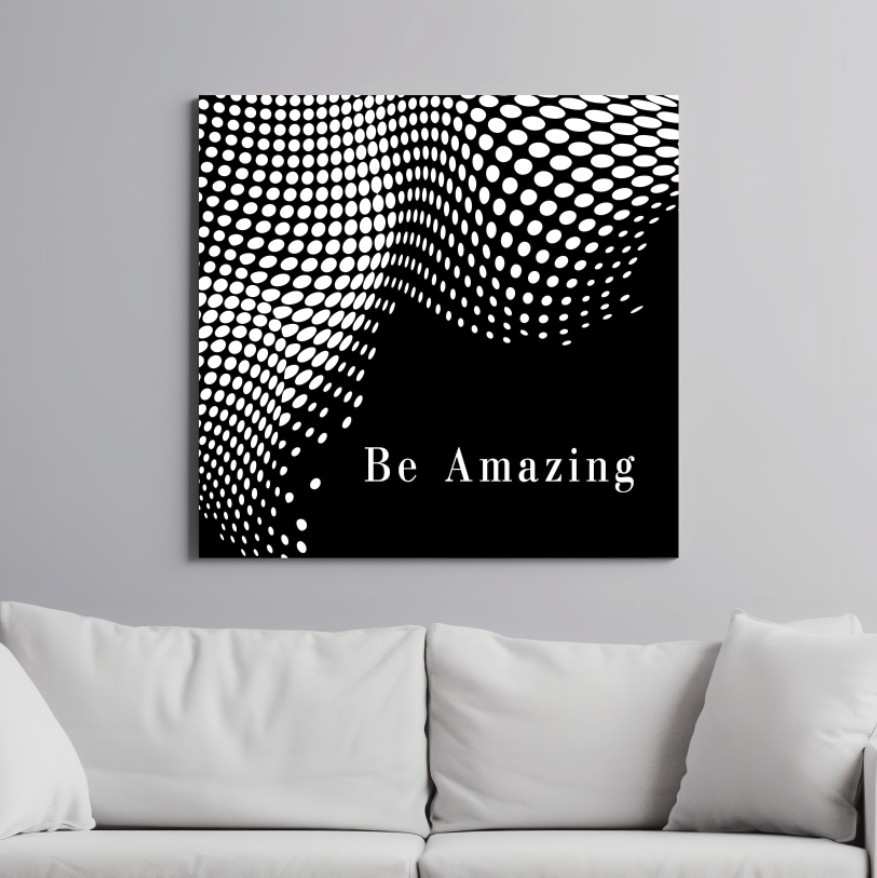 Чорно біла картина з натюрмортом - Оптична абстракція