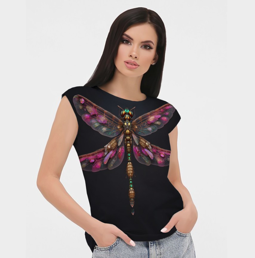 Блуза жіноча з принтом Бабка ВСІ Розміри Преміум тканина