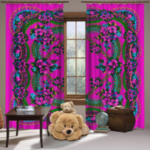 ШтоШтори 3D Хустка і квіти Фіолетові.