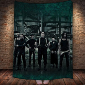 Плед с 3D принтом на тему- Рамштайн Rammstein 150х200 см.